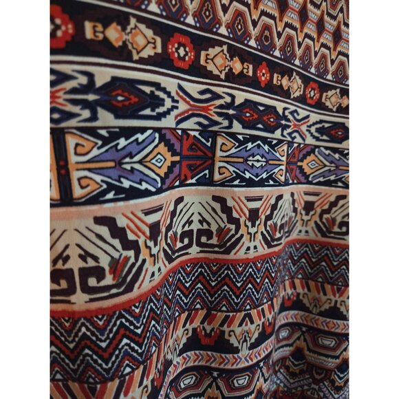 DB Women's South West Aztec Tunic/top/shirt red/brown plus size 2XL - Picture 4 of 5